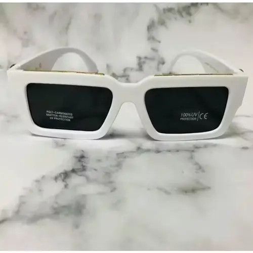 Japanese Brand (WHITE AND GOLD!) Men's SUNGLASSES DESIGNER FRAME SHADES RA Size ONE SIZE - 2 Thumbnail