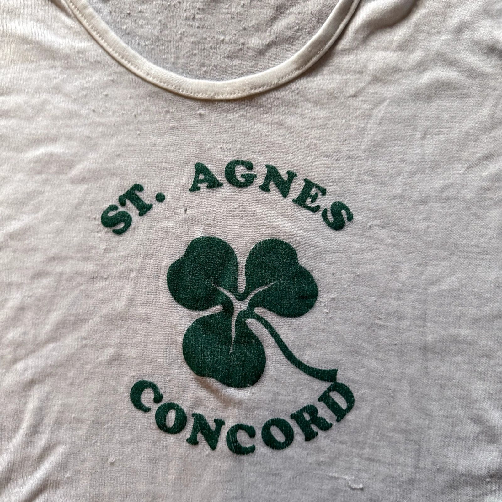 Vintage 70s Threadbare Vintage st. Agnes Concord Femme Tee Size M / US 6-8 / IT 42-44 - 2 Thumbnail