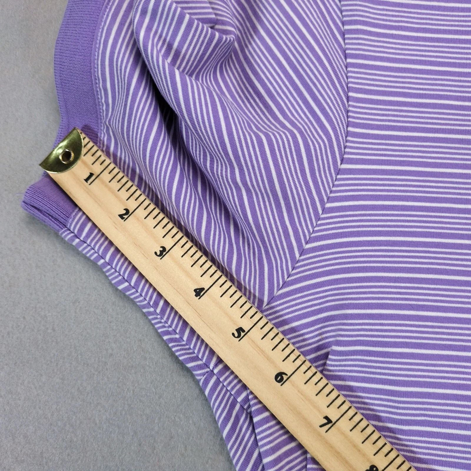 Saks Fifth Avenue Black Saks Fifth Avenue Purple Striped Polo Shirt Men's M Size US M / EU 48-50 / 2 - 6 Thumbnail