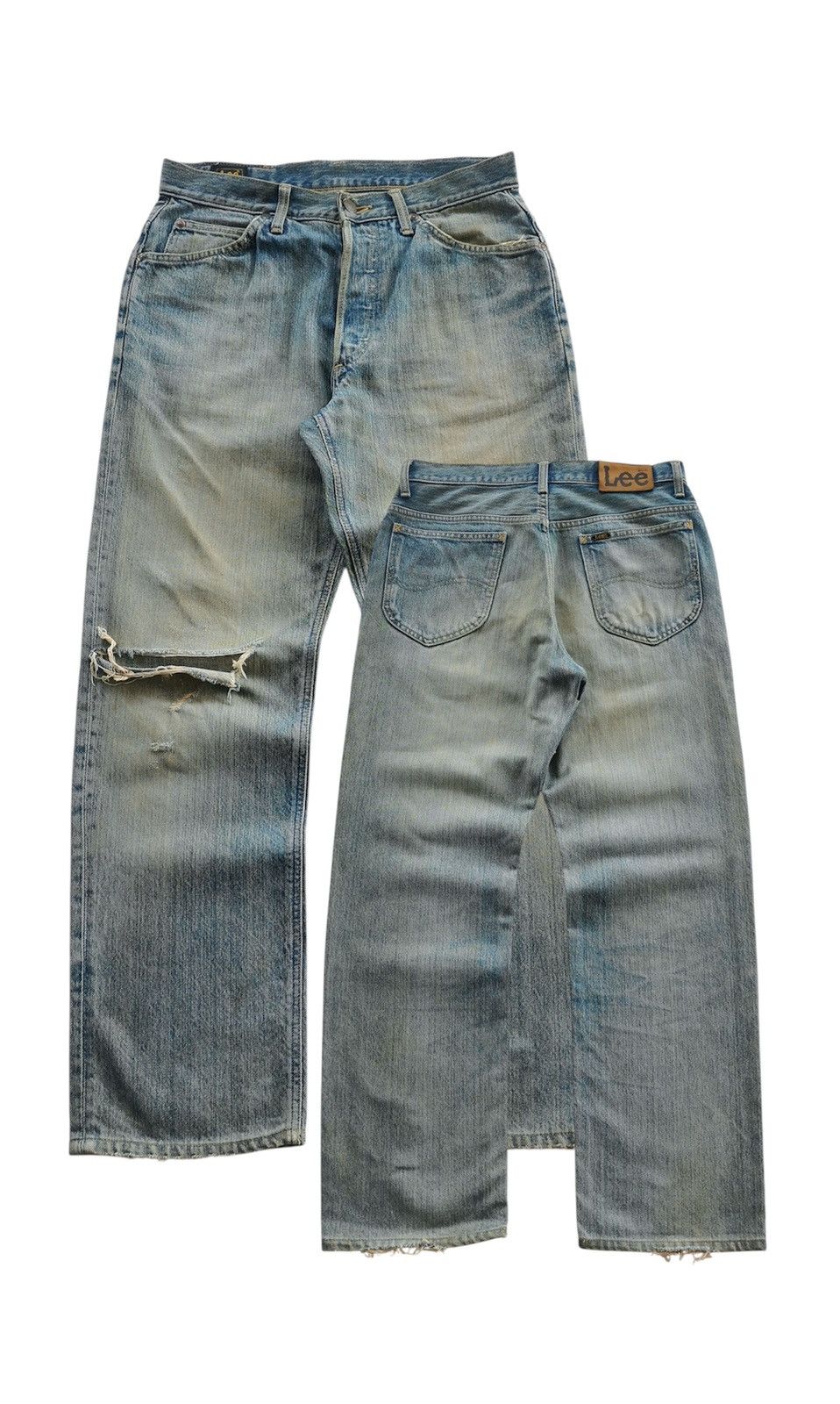 Lee Mudwash Vintage Lee Edwin Distressed Denim Jeans Size US 31 - 1 Thumbnail