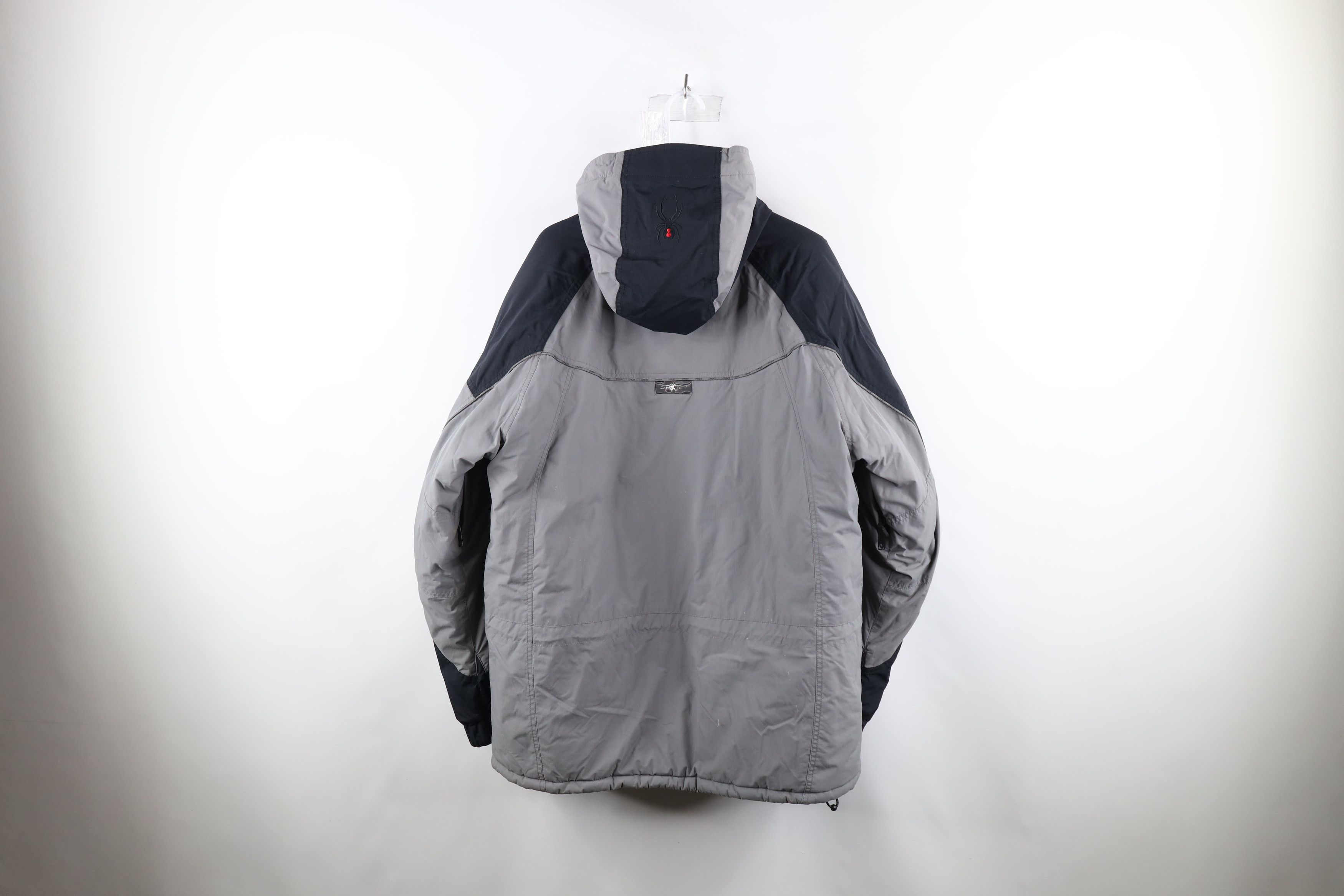 Spyder × Vintage Vintage Spyder Hooded Skiing Snowboard Puffer Jacket Gray Size US L / EU 52-54 / 3 - 19 Thumbnail