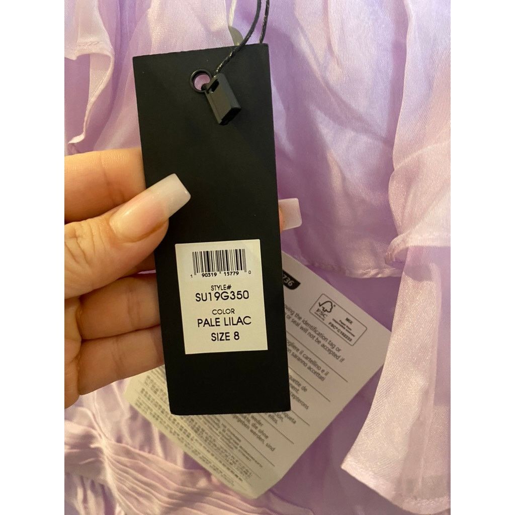 Rachel Zoe RACHEL ZOE Susanna One Shoulder Ruffled Maxi Gown Lilac 8 Size M / US 6-8 / IT 42-44 - 8 Thumbnail