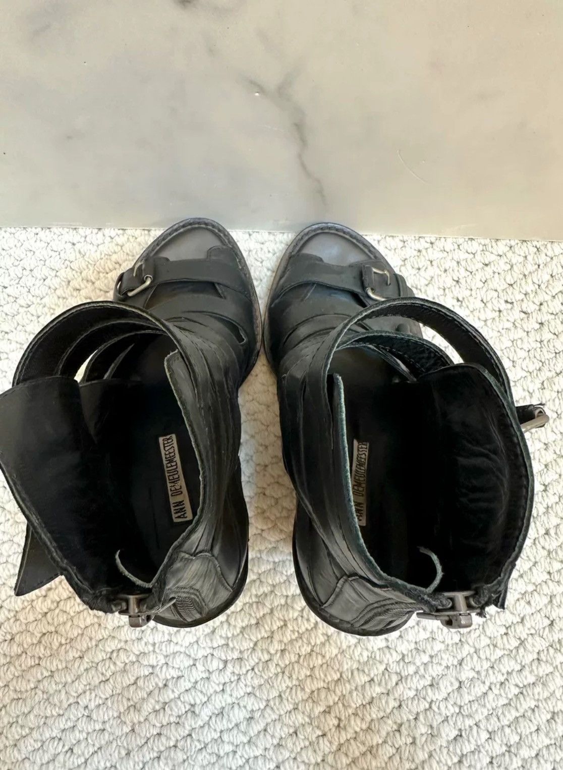 Ann Demeulemeester ann demeulemeester punk goth gladiator wedge sandals Size US 5 / IT 35 - 7 Thumbnail