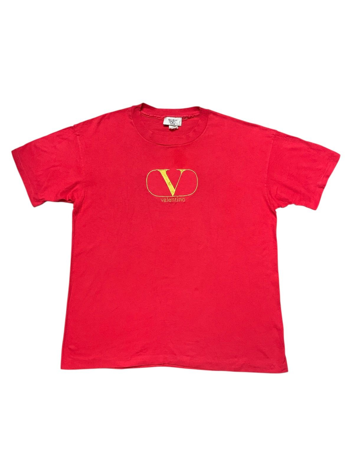 Valentino Vintage VALENTINO Gold Embroidery Iconic Logo Shirt Size US XL / EU 56 / 4 - 1 Thumbnail