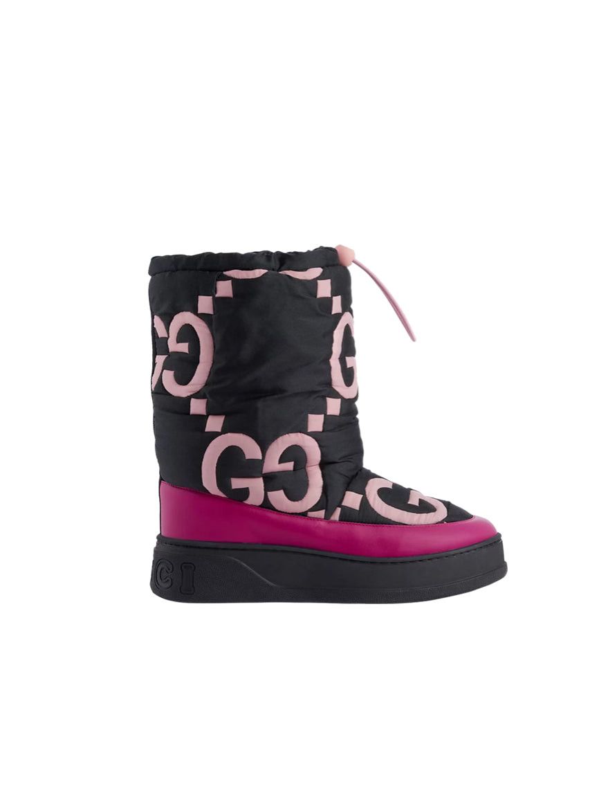image of Gucci Maxi GG Boots Size 37 in Black, Women's