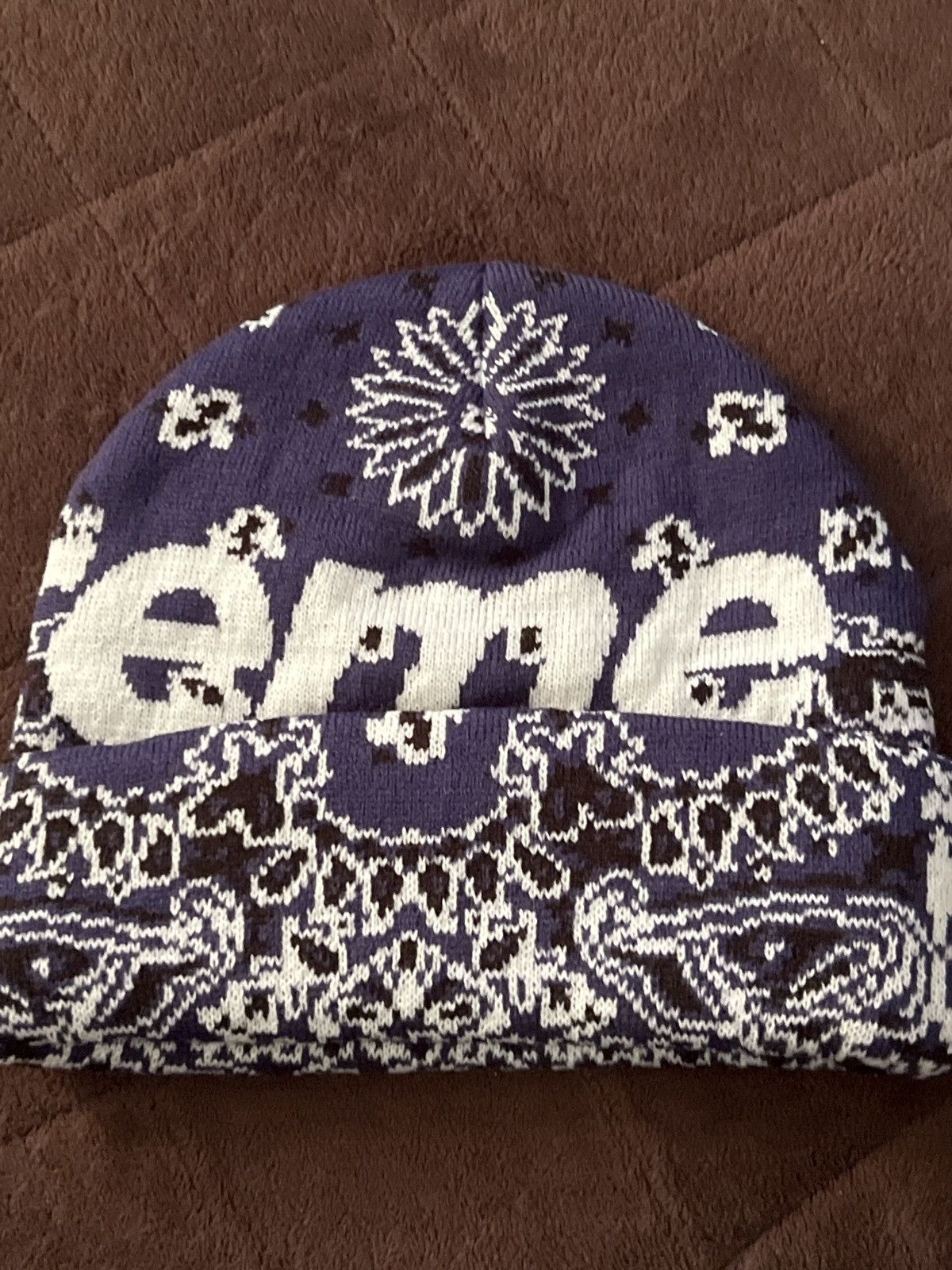 Supreme Supreme bandana blue beanie Size ONE SIZE - 2 Thumbnail