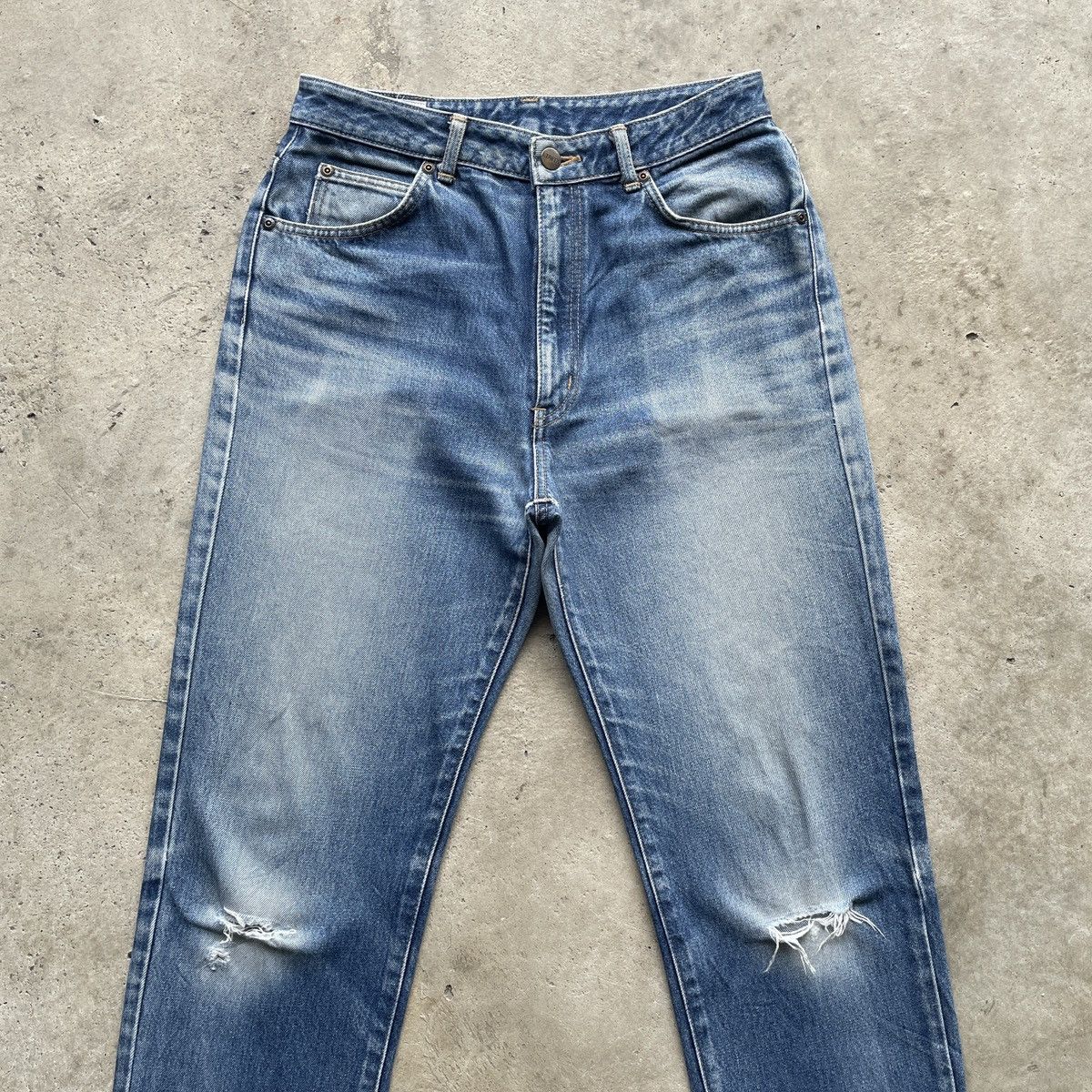Edwin Vintage Edwin Distressed Jeans Denim Faded Pants W29 Size US 29 - 3 Thumbnail