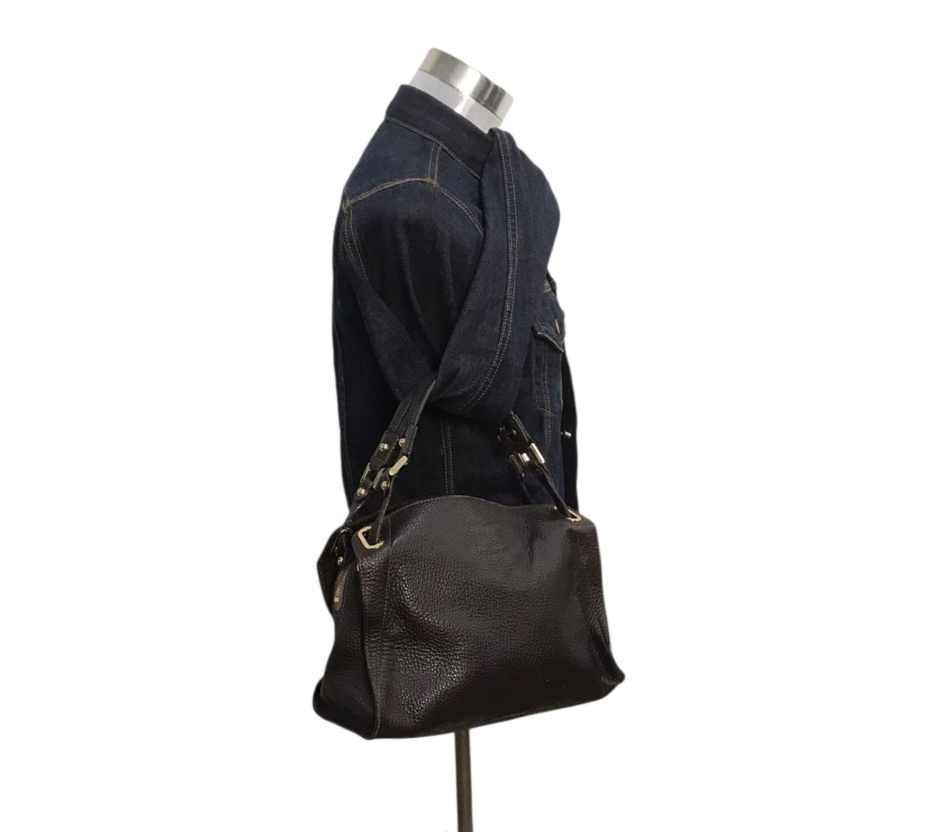 Leather Ianne Paris Brown Leather Bag Size ONE SIZE - 1 Thumbnail