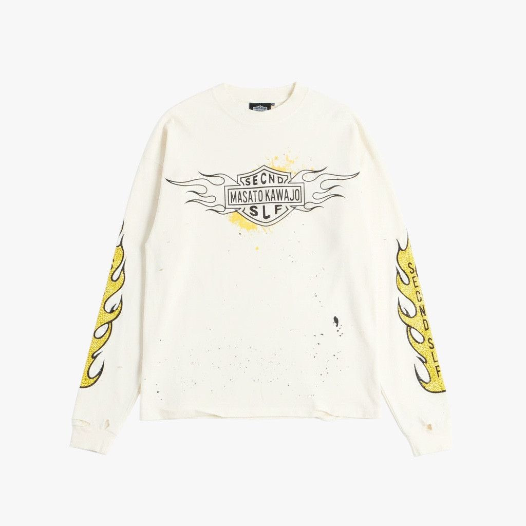Other SeCND SLF x Masato Kawajo 'Firestorm' Vintage Yellow LS Tee Size US L / EU 52-54 / 3 - 1 Preview
