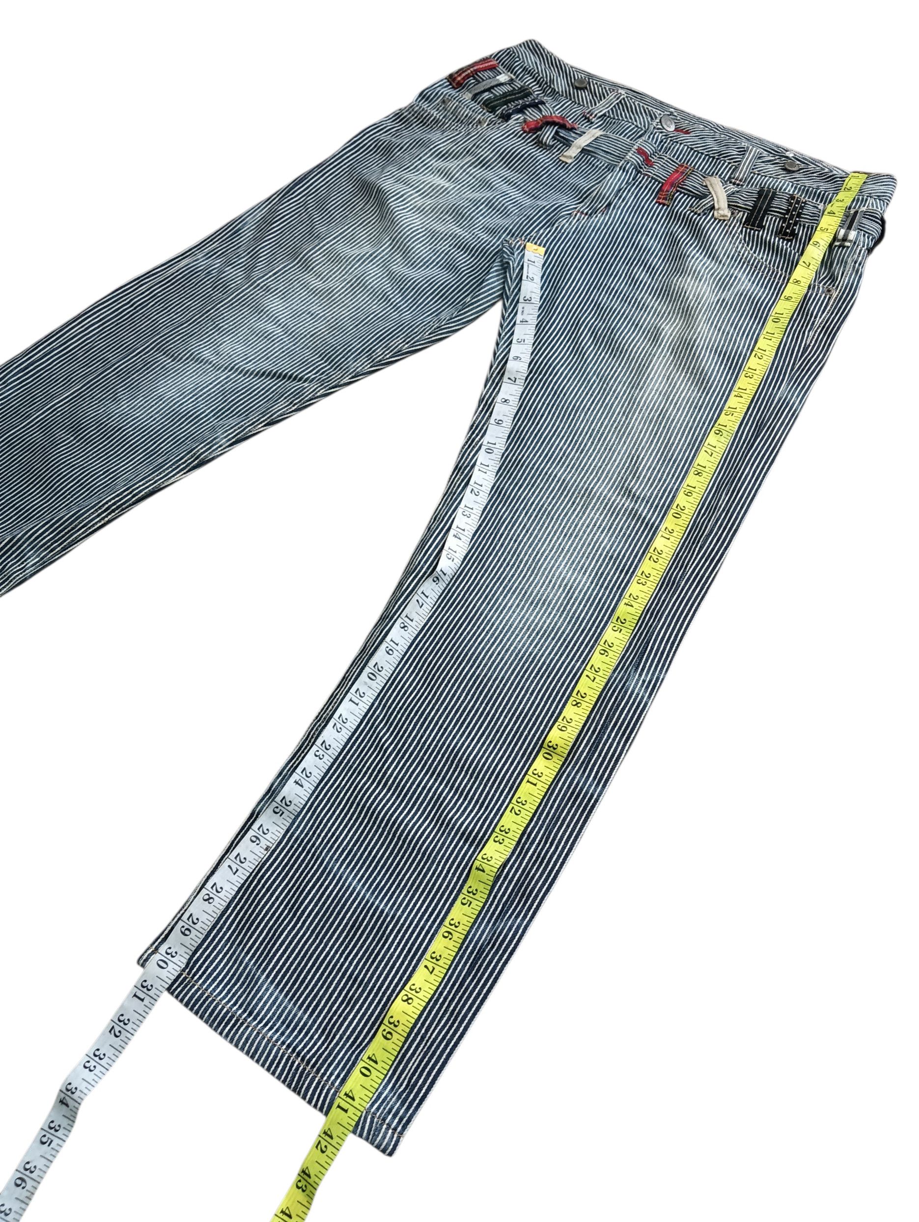 Other Double Waist Striped Jeans Size US 38 / EU 54 - 12 Thumbnail
