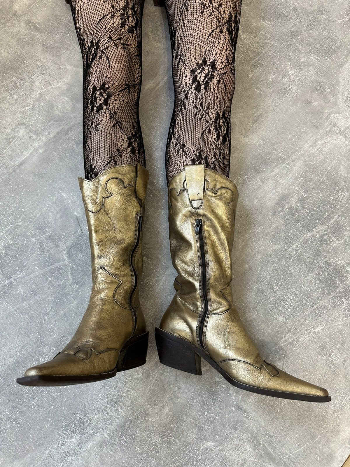 Vintage Vintage Leather Cowboy Boots Size US 9 / IT 39 - 4 Thumbnail