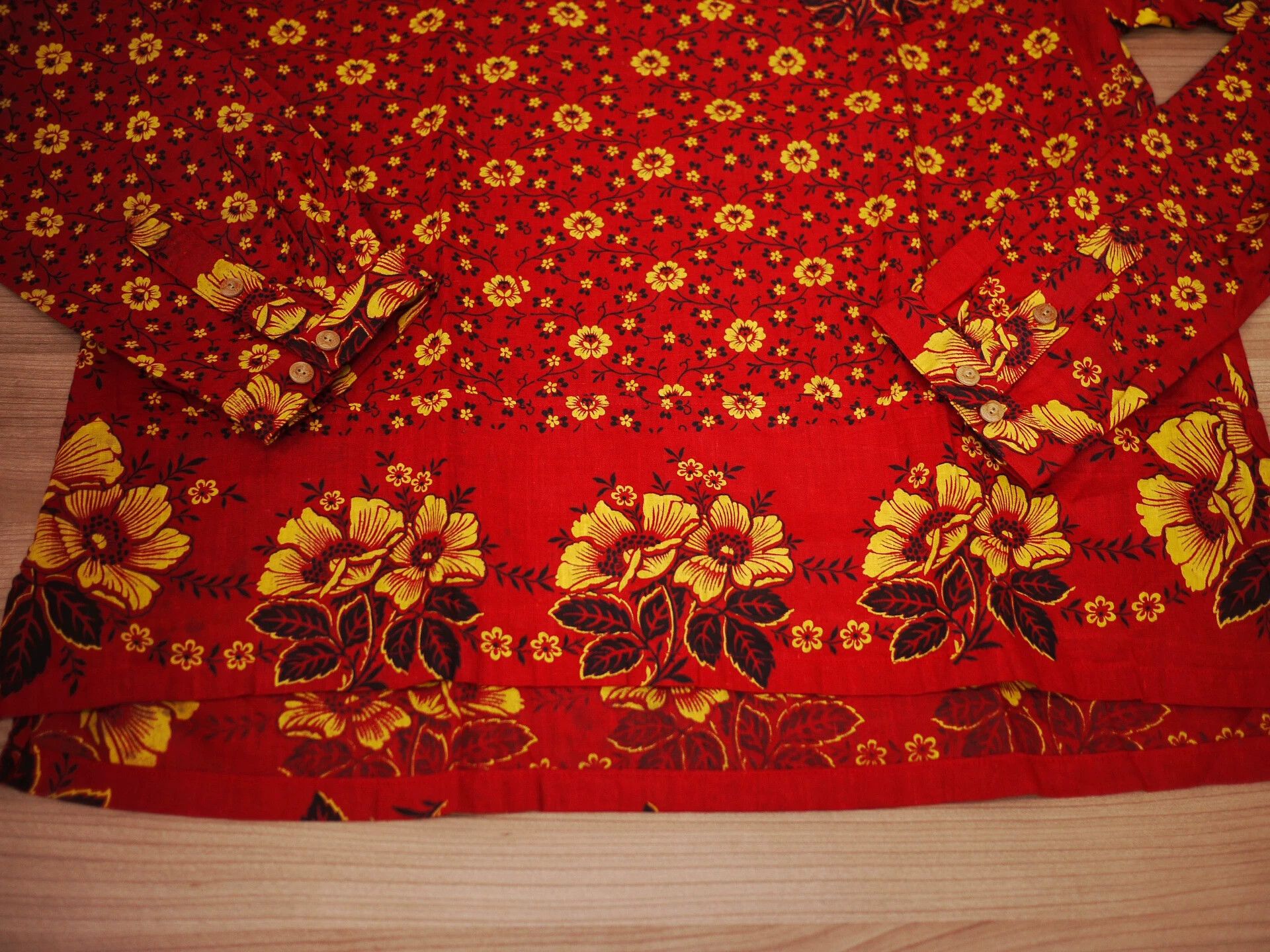 Visvim Visvim ICT Tunic P.O Red Allover Floral 4 Size US XL / EU 56 / 4 - 5 Thumbnail