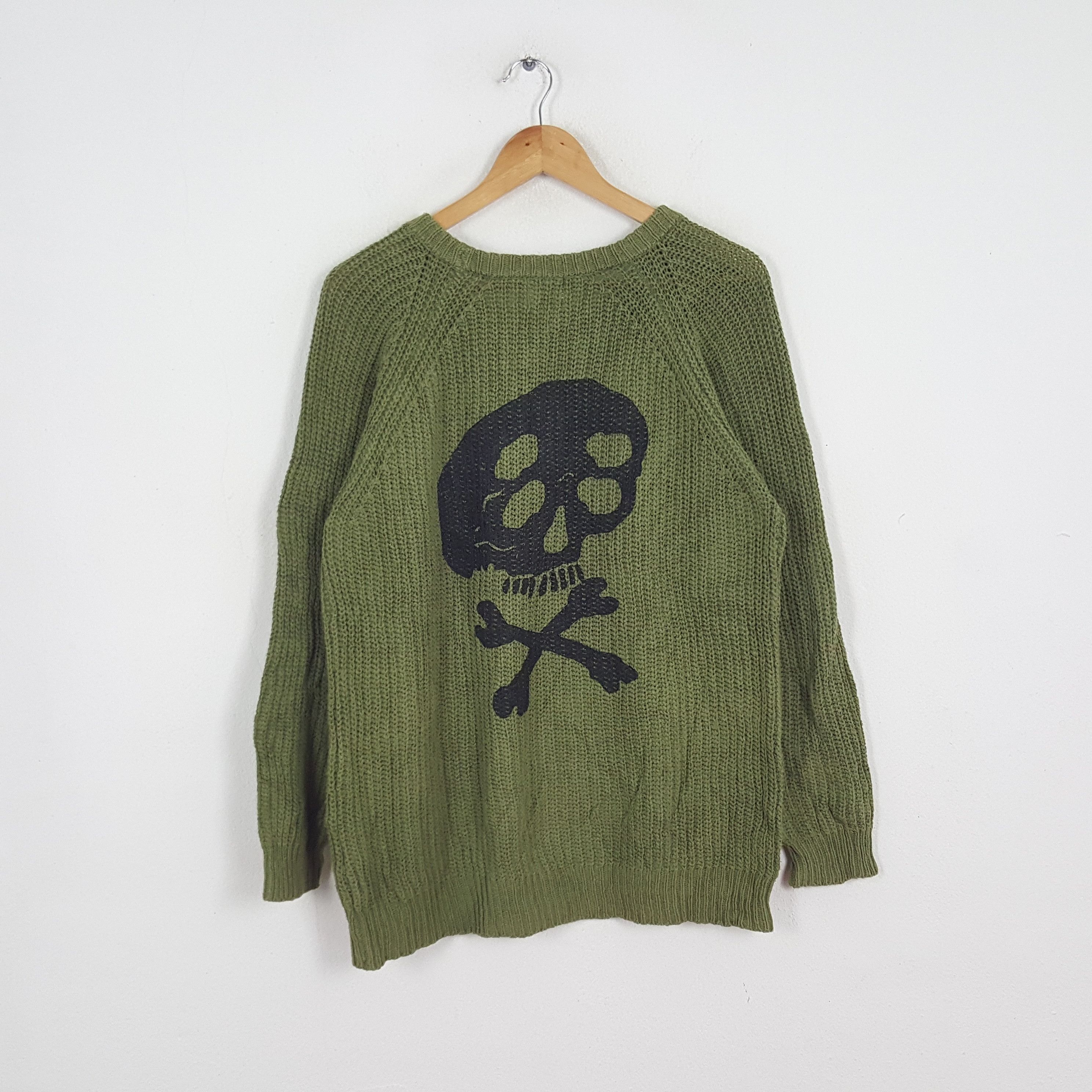 Japanese Brand × Vintage Vintage Skulls Japanese Punk Style KAPITAL Sweater Knitwear Size US M / EU 48-50 / 2 - 1 Thumbnail