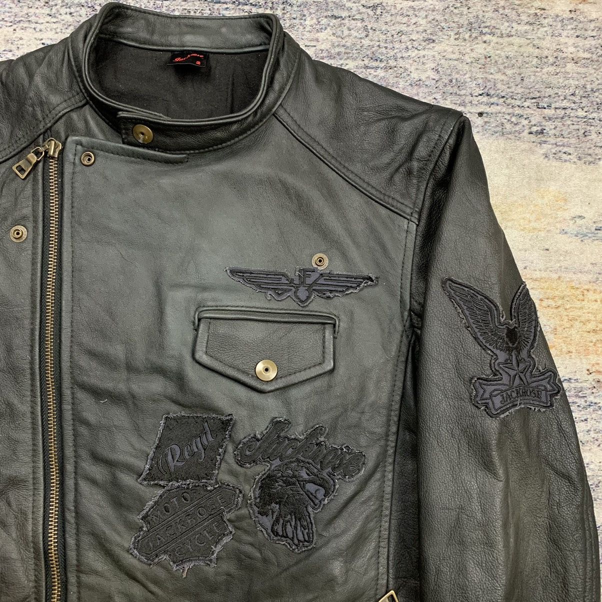 JACKROSE Jackrose patches bikers leather jacket Size US XS / EU 42 / 0 - 8 Thumbnail