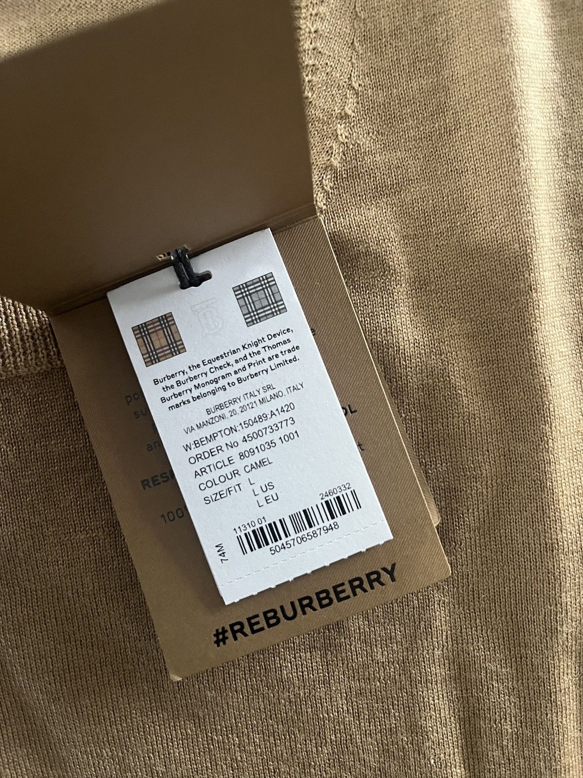 Burberry Burberry bempton elbow check sweatshirt Size L / US 10 / IT 46 - 4 Thumbnail