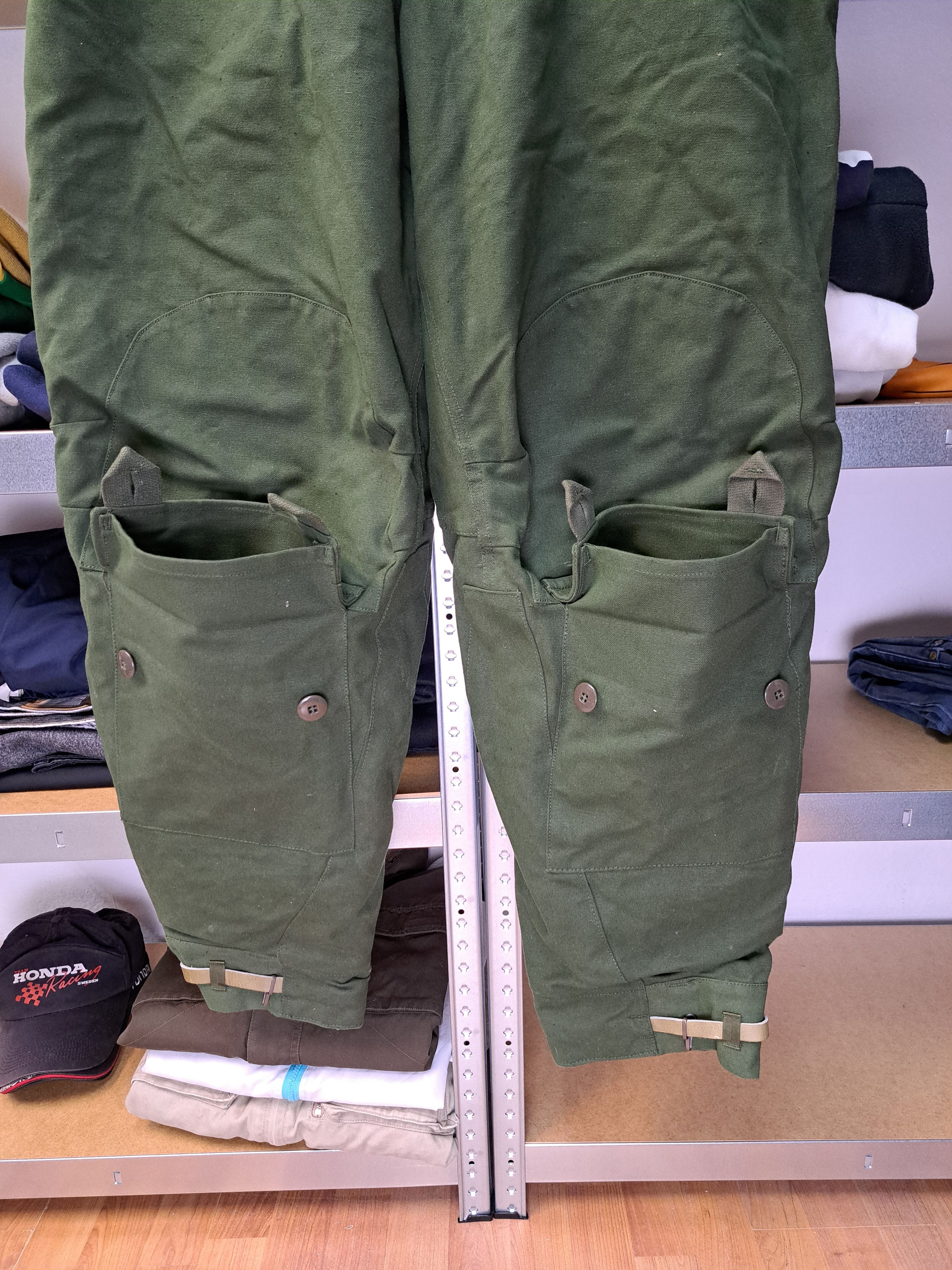Vintage Vintage 60s Swedish Army Motorcycle Overalls Pants Pharell Size US 38 / EU 54 - 4 Thumbnail