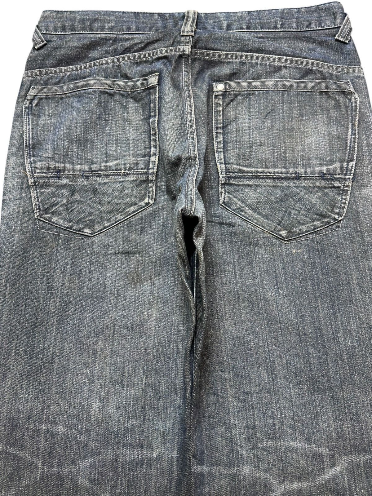 Purple Brand Vintage UJ Jeans Faded Whiskers Honeycomb Grunge Denim Size US 33 - 7 Thumbnail