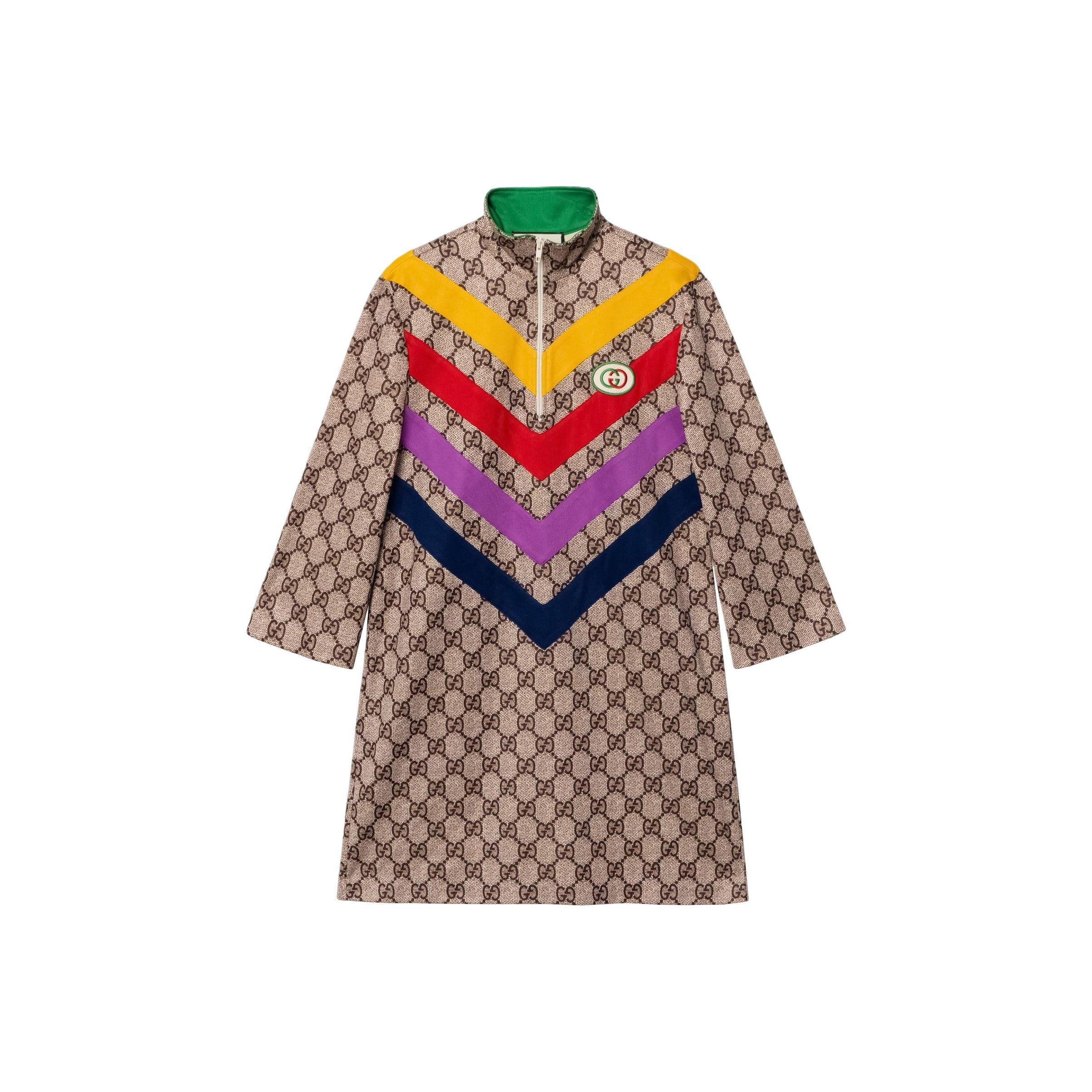 Gucci Gucci GG Monogram Chevron Stripe Dress Size M Size M / US 6-8 / IT 42-44 - 1 Thumbnail