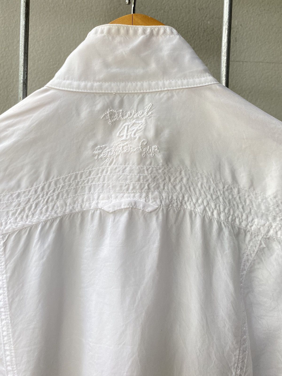 Diesel DIESEL White High-Collar Blouse Shirt Size S / US 4 / IT 40 - 5 Thumbnail