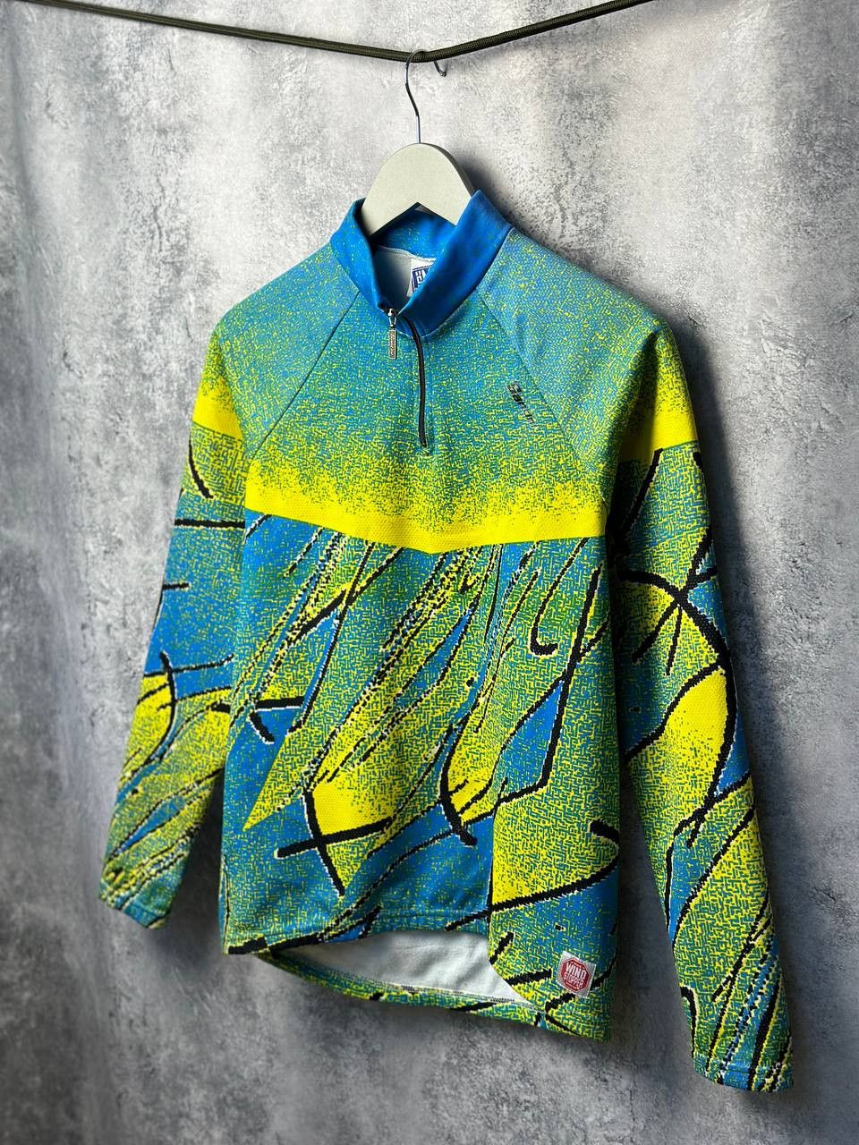 Maillot Cycliste Vintage Santini Bonjour Time Jersey Homme - Taille XL - Bleu