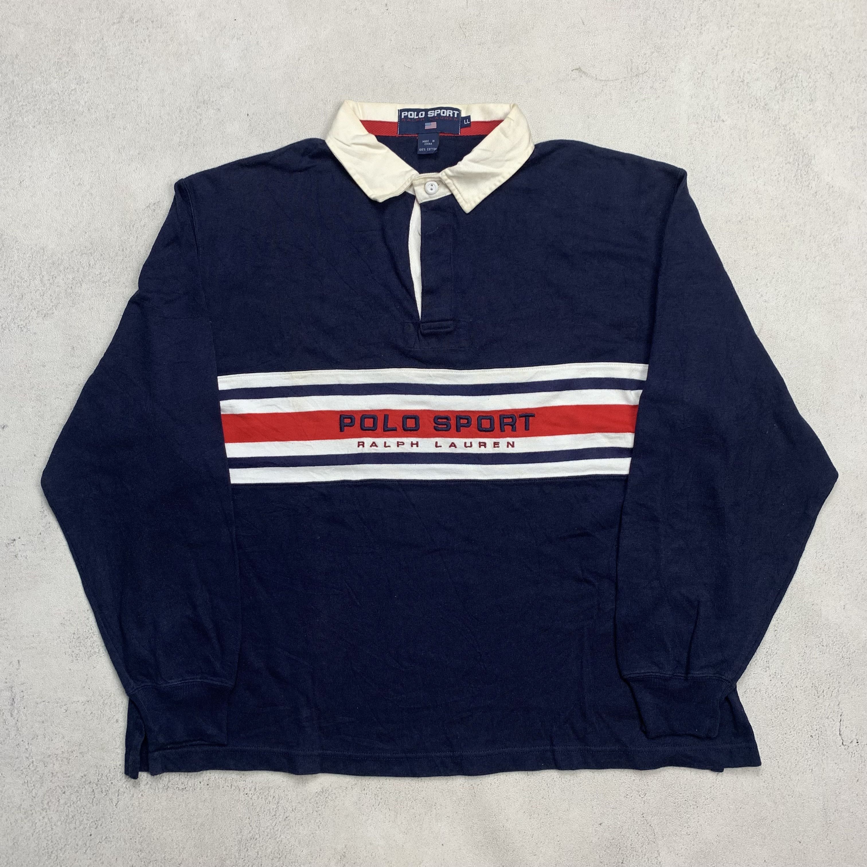 Polo Ralph Lauren × Streetwear × Vintage Vintage Polo Sport Navy