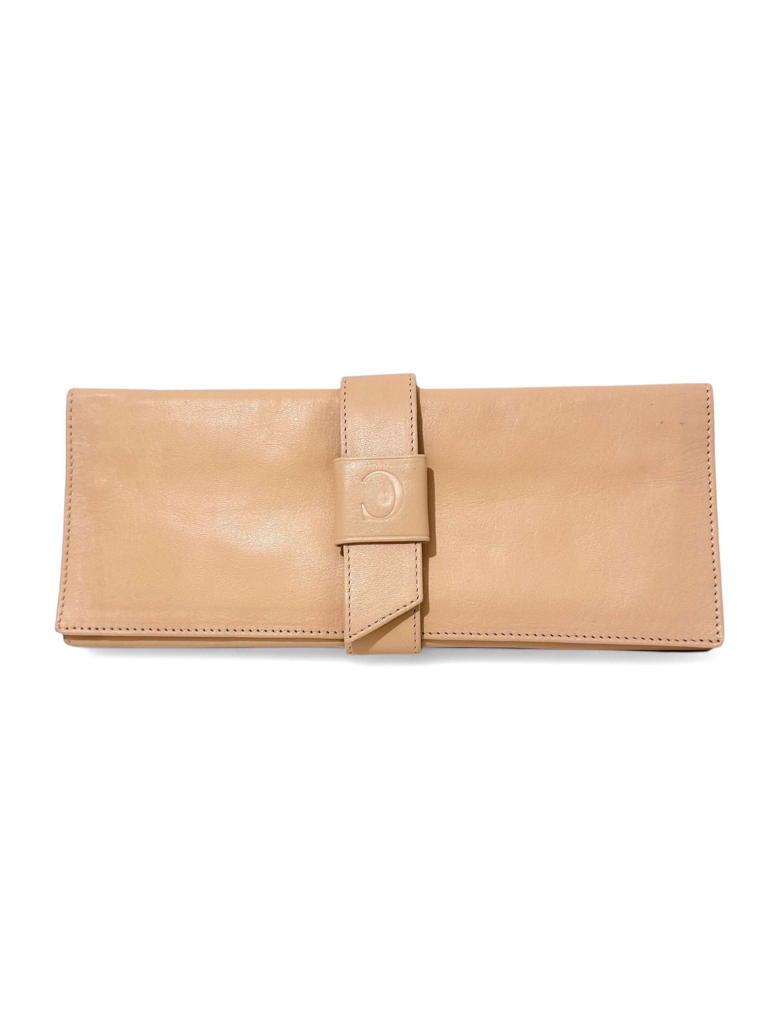 Leather Chatelain Tan Soft Leather Wallet Clutch Size ONE SIZE - 1 Thumbnail
