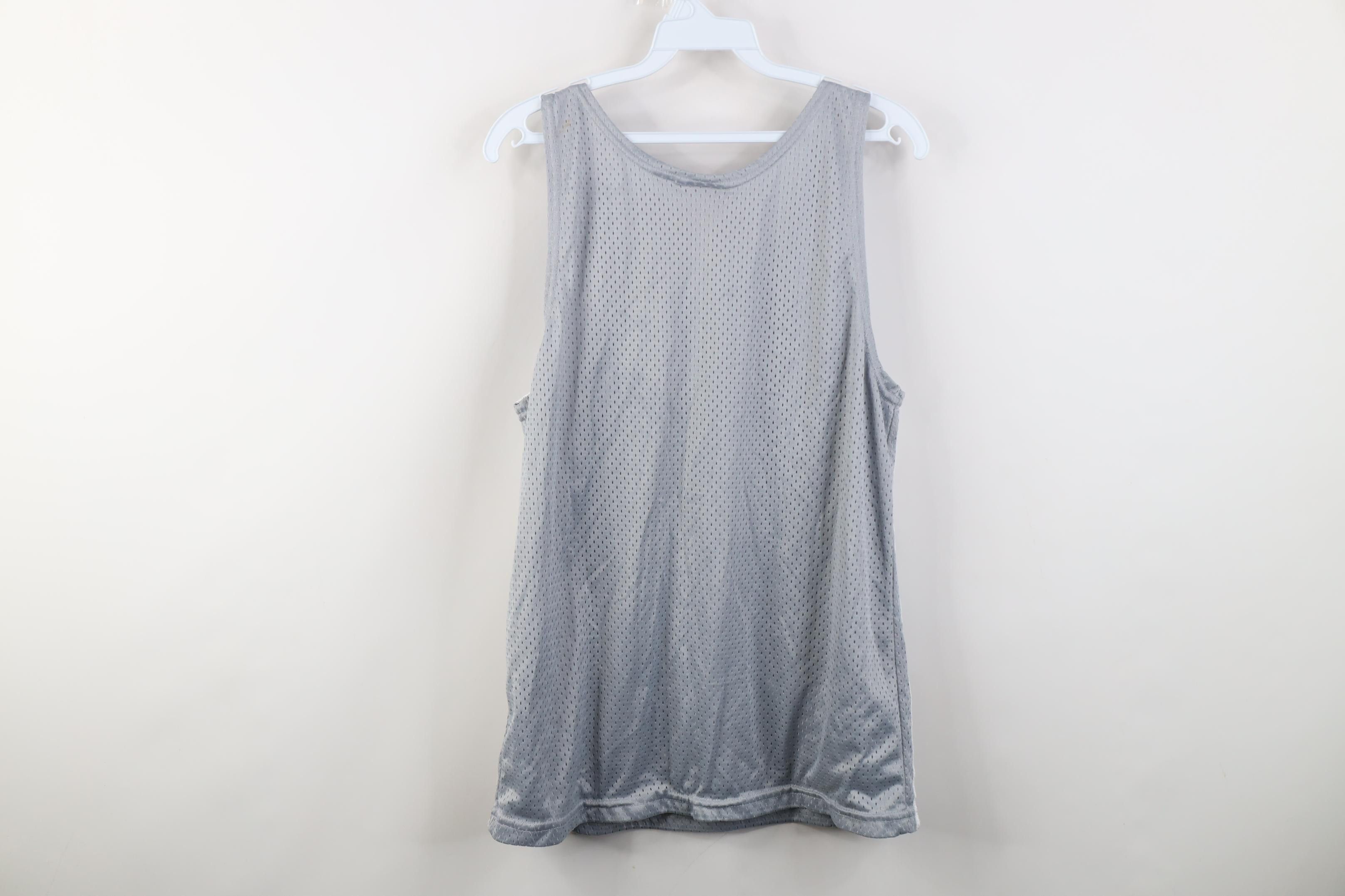 Vintage Vintage 90s Streetwear Striped Mesh Tank Top Jersey T-Shirt Size US M / EU 48-50 / 2 - 8 Thumbnail