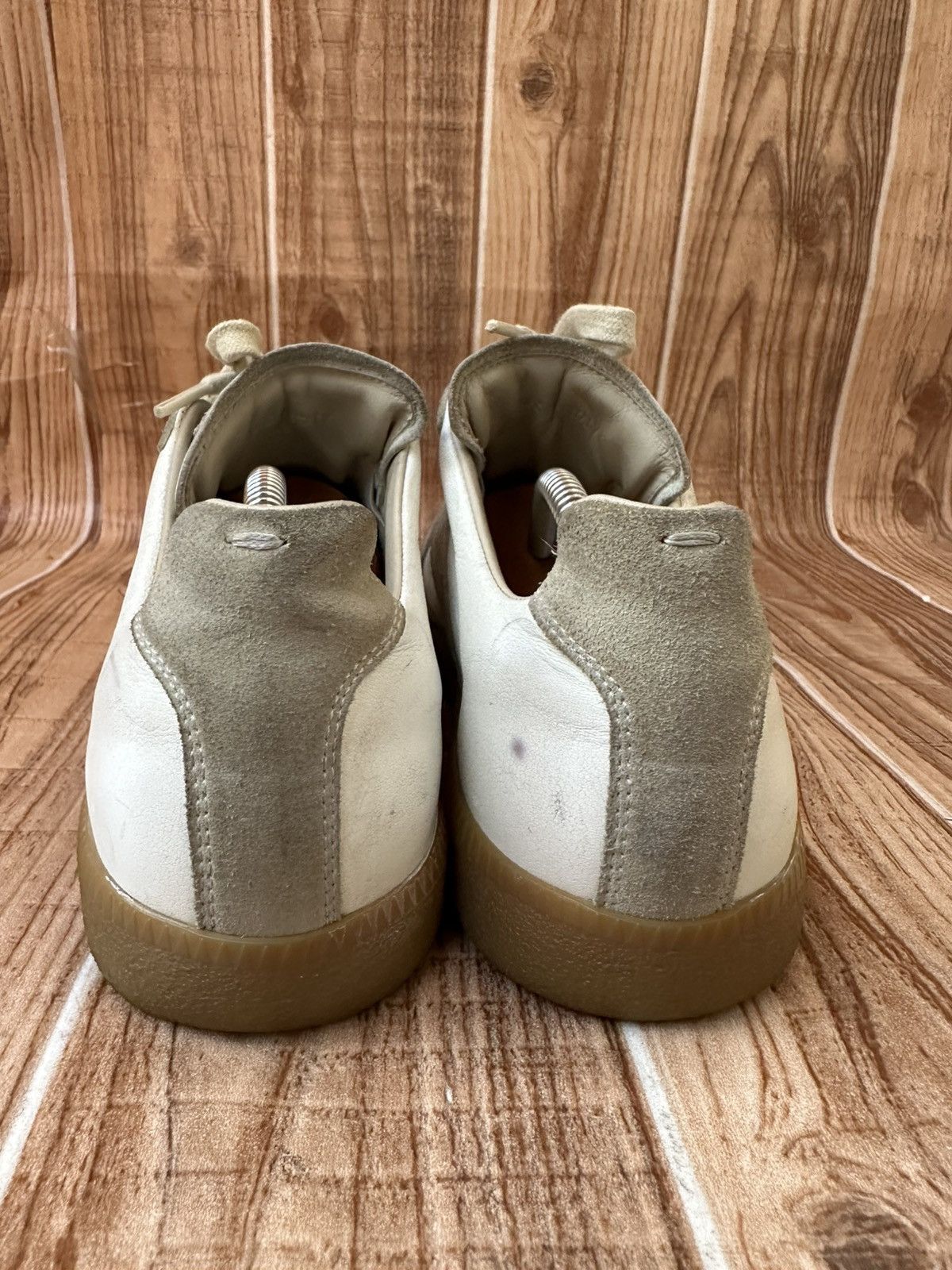 Maison Margiela Maison Margiela REPLICA GAT Gray/White Lowtop Sneaks Size US 9 / EU 42 - 15 Thumbnail
