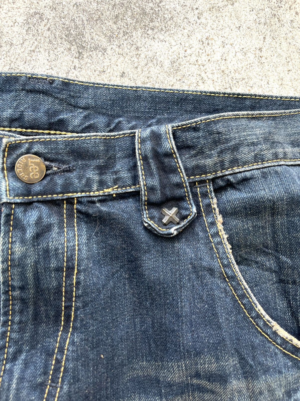 If Six Was Nine × Lee 🔥RARE DISTRESSED FLARE JEANS IF SIX WAS NINE STYLE / LEE Size US 36 / EU 52 - 4 Thumbnail