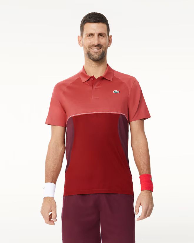 Lacoste o1s22i1n1124 Ultra-Dry Sport Polo Shirt in Red Size US M / EU 48-50 / 2 - 2 Thumbnail