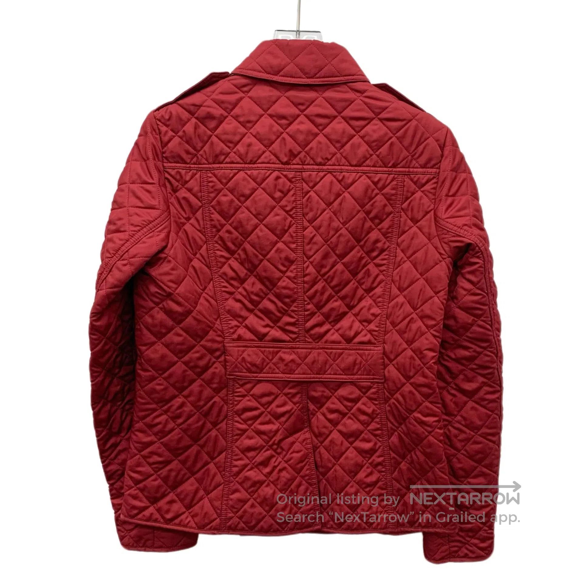 Burberry Burberry Red diamond pattern lapel single-breasted long sl Size US S / EU 44-46 / 1 - 2 Thumbnail