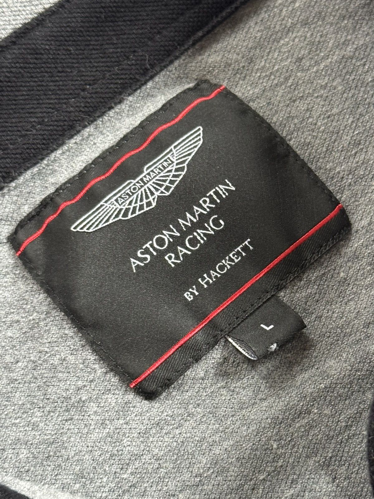 Hackett Aston Martin by Hackett L polo long sleeve jumper pullover Size US L / EU 52-54 / 3 - 7 Thumbnail