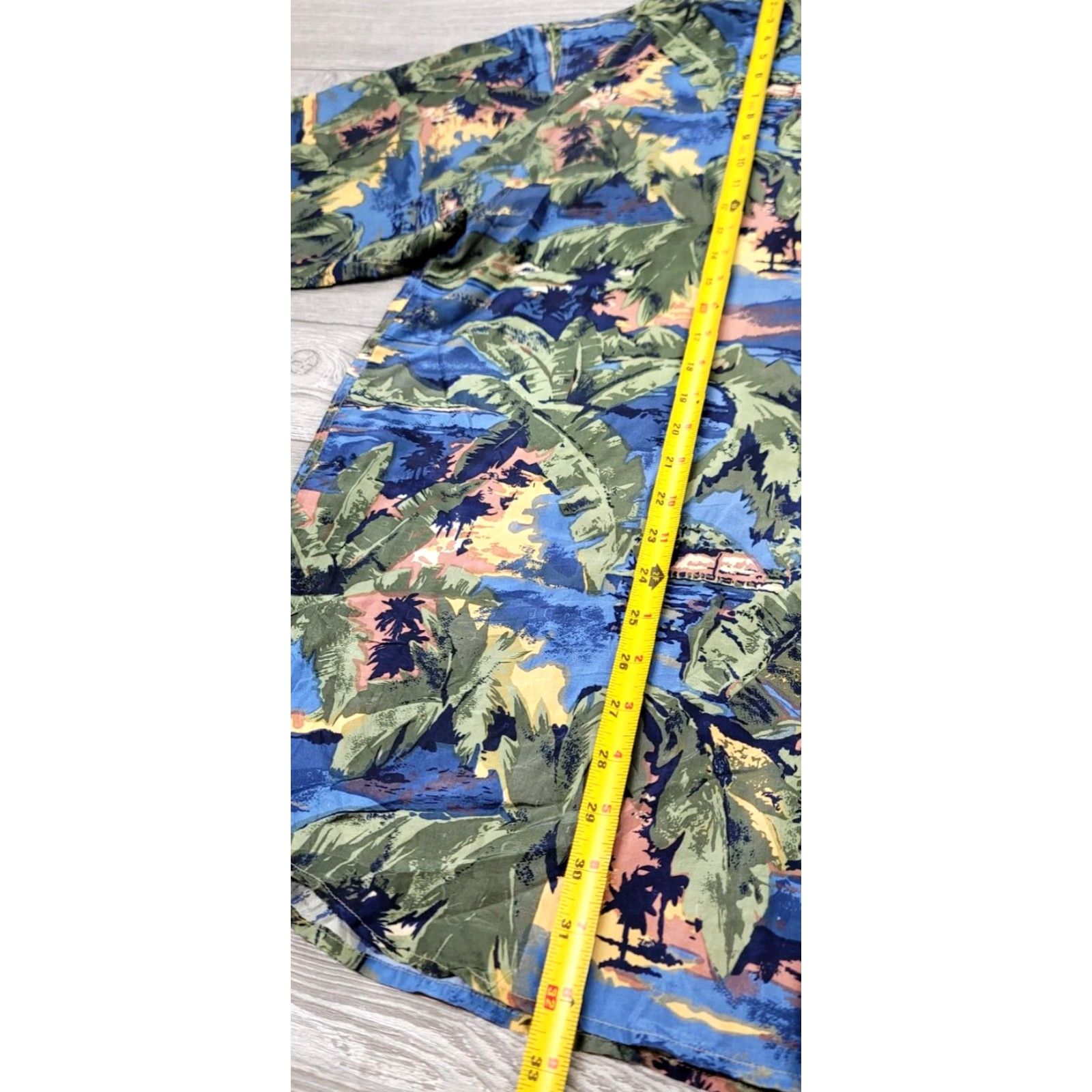 Hilo Hattie Hilo Hattie Aloha Shirt Camp Hawaiian Ocean Island 100% Silk Silk Floral Multicolor XL Short Sleeve Button-Up Men Shirt Size US XL / EU 56 / 4 - 7 Thumbnail