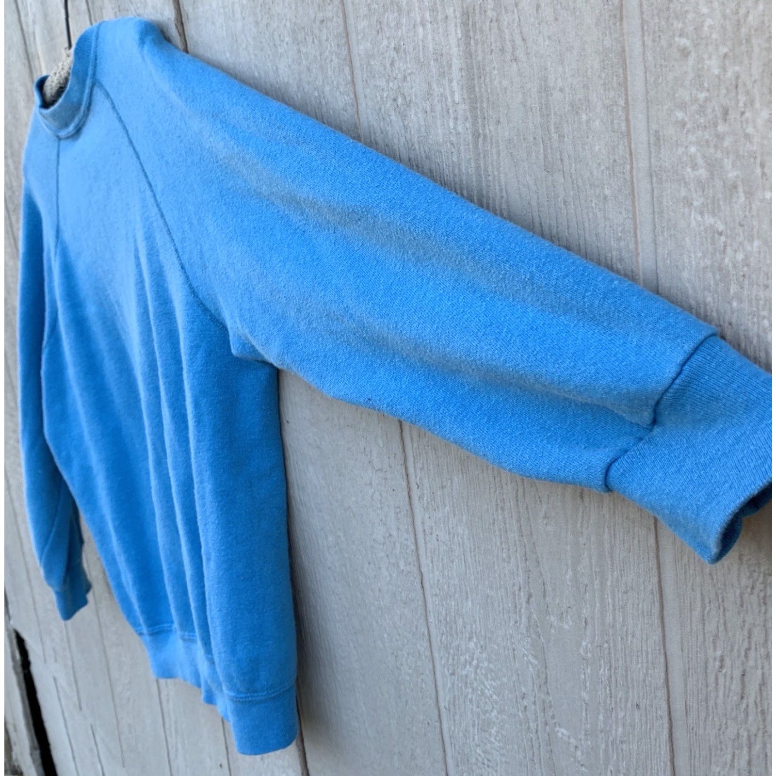 Vintage VINTAGE Raglan Sweatshirt Long Sleeve Pullover Blue L Men Size L Shirt Pullover Raglan 1980s Vintage Mens Size US L / EU 52-54 / 3 - 3 Thumbnail