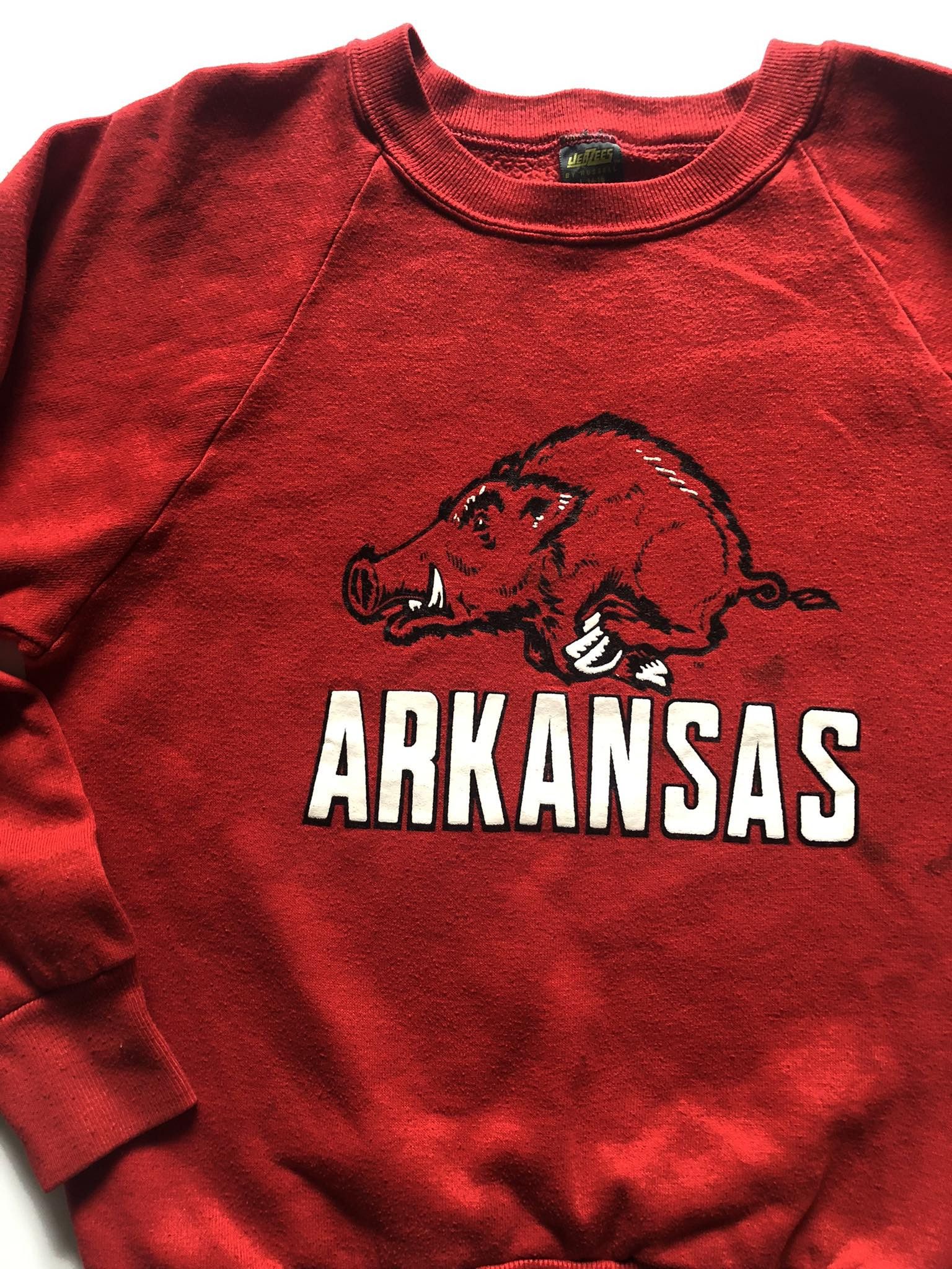 Vintage Vintage 1980s Arkansas Collegiate Sweatshirt Size US XS / EU 42 / 0 - 2 Thumbnail