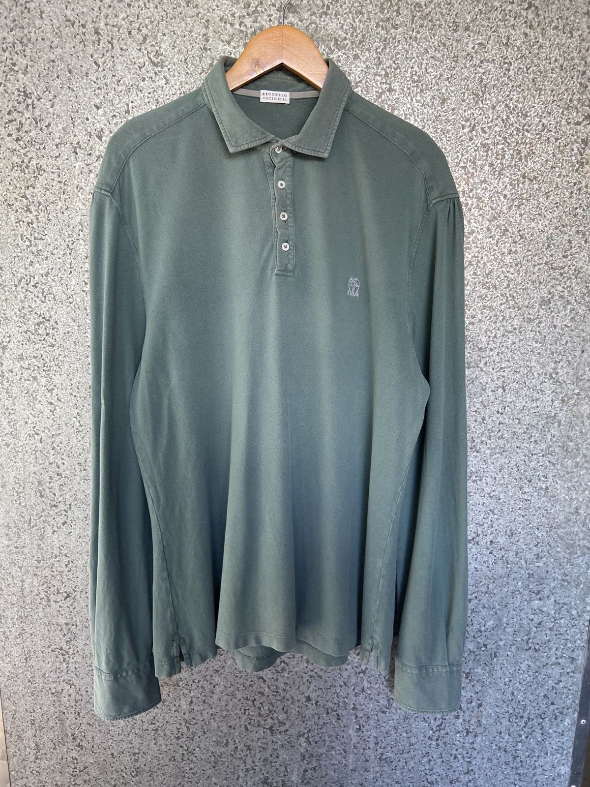 Brunello Cucinelli Brunello Cucinelli polo long sleeve Size US XL / EU 56 / 4 - 2 Thumbnail