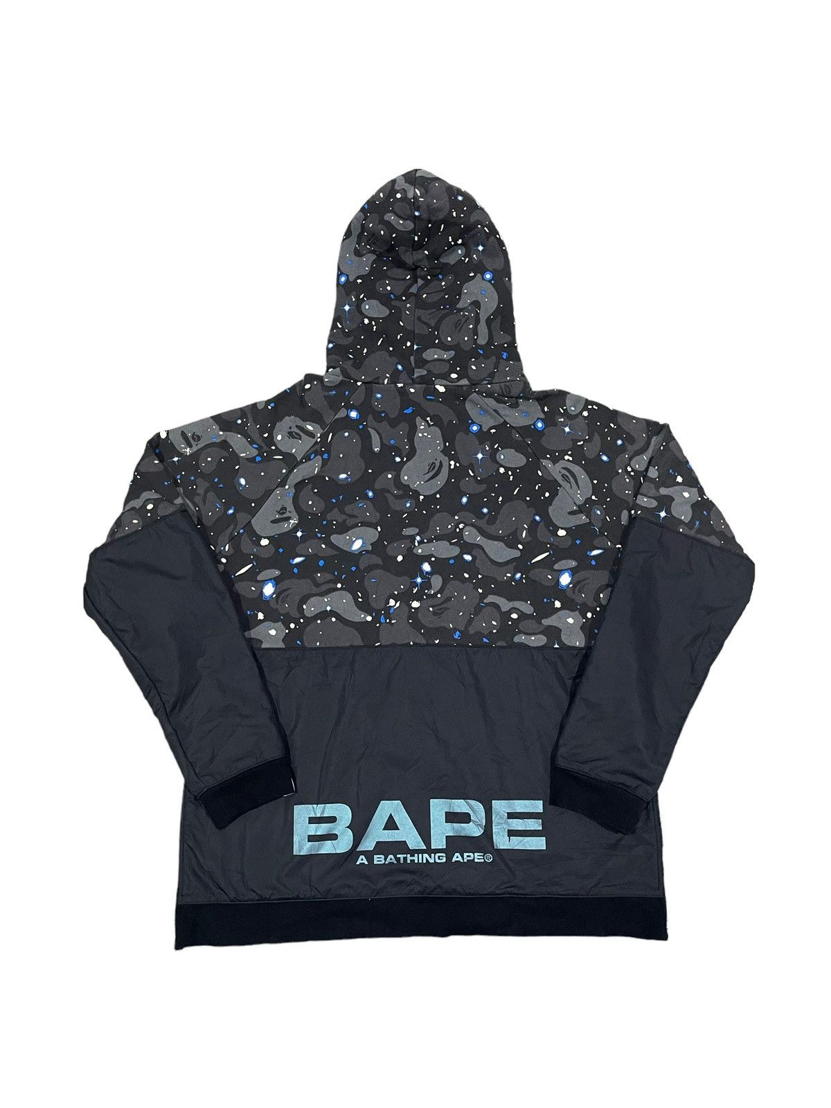 Bape Space Camo Wide Side Zip Pullover Hoodie Size US L / EU 52-54 / 3 - 19 Thumbnail