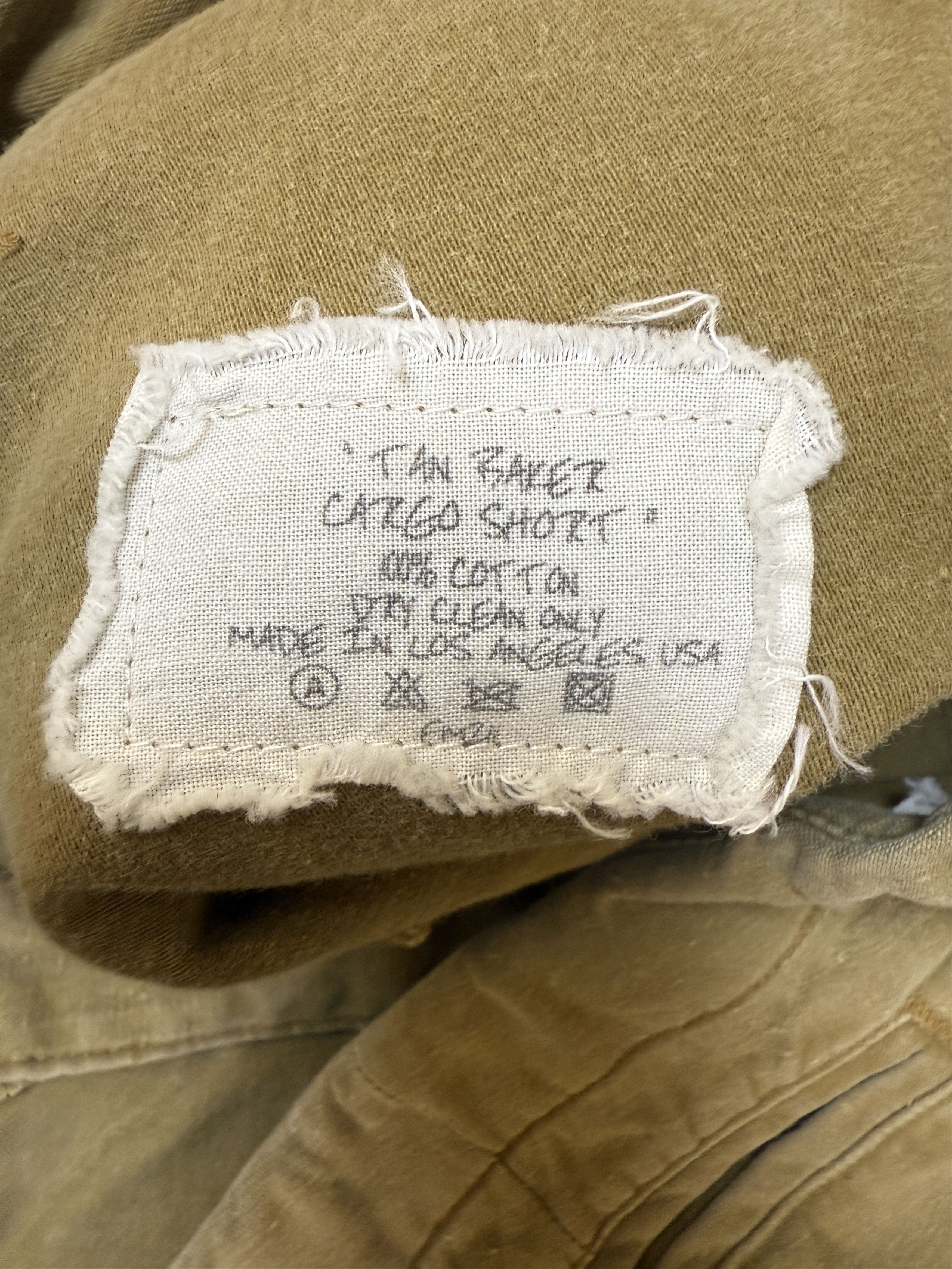 Greg Lauren Greg Lauren Tan Baker Cargo Shorts Size US 34 / EU 50 - 6 Thumbnail