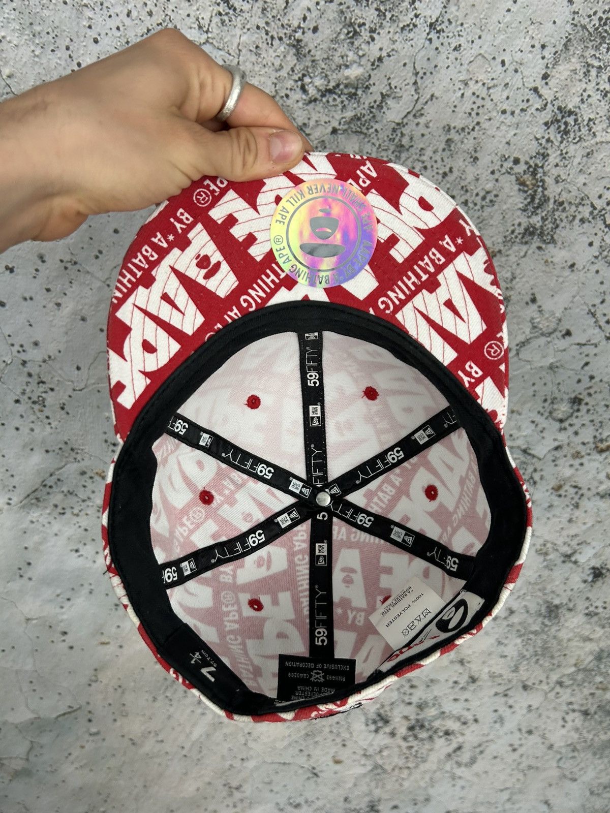 Aape New Era x A Bathing Ape Aape Full Cap Rap Japanese Hype Size ONE SIZE - 5 Thumbnail