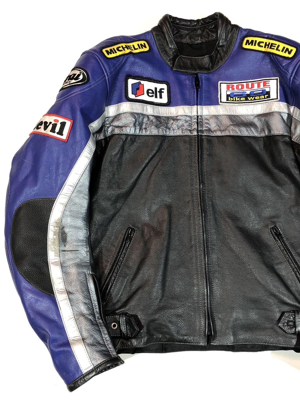 Dainese × Ferrari × Yamaha Route 69 Motorcycle Leather Jacket Racing Size US L / EU 52-54 / 3 - 7 Thumbnail