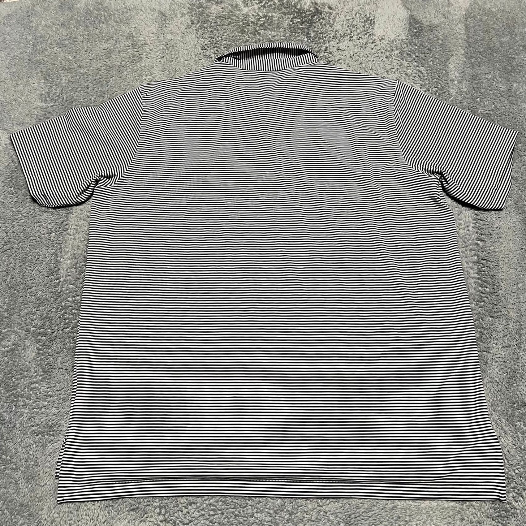 Peter Millar Peter Millar Polo Shirt Summer Comfort Mens XXL Striped Performance Black White Shirt Size US XXL / EU 58 / 5 - 3 Thumbnail