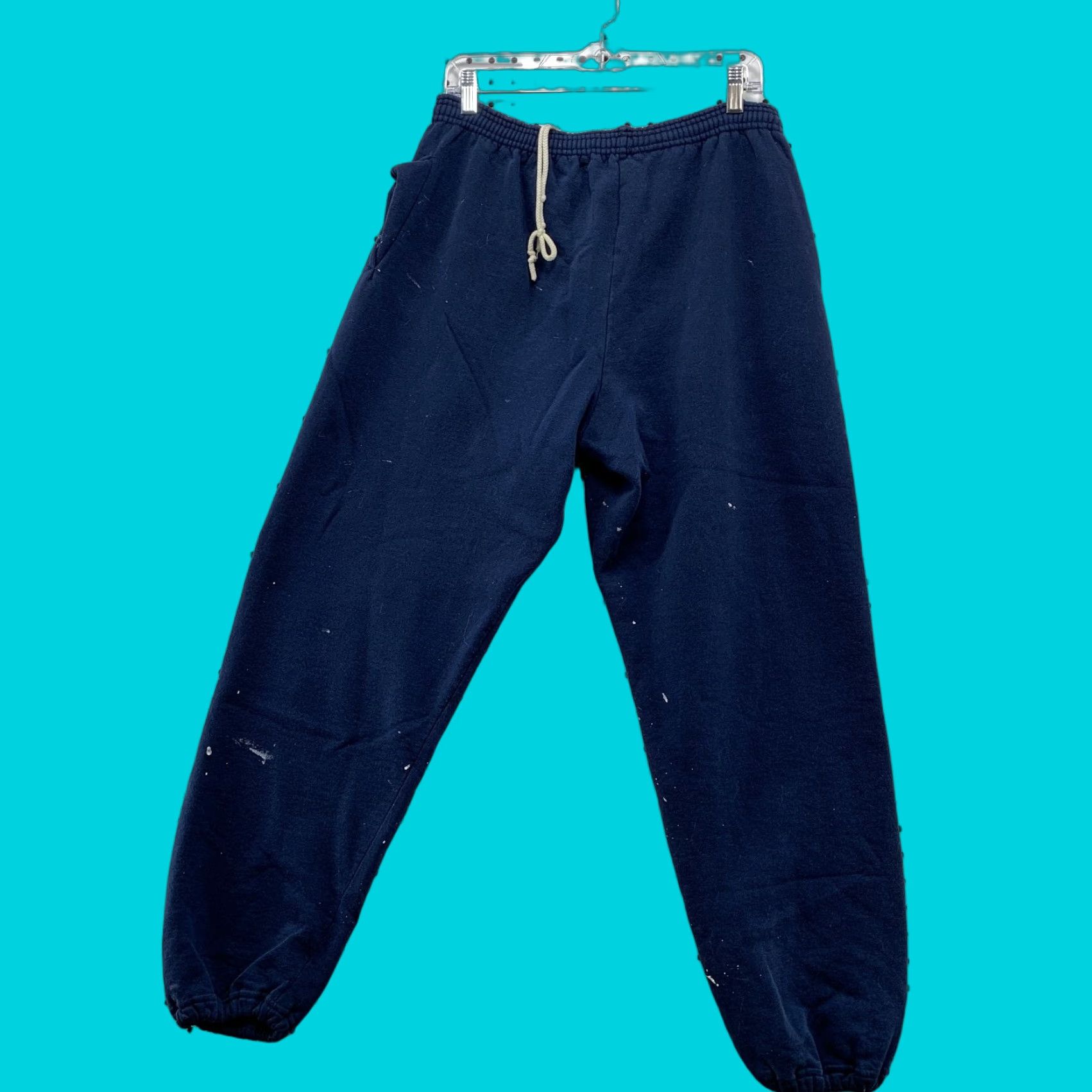 Vintage VINTAGE Bike Sweatshirt Mens Large Blue Distressed Paint Fleece 34x30 Made USA Size US L / EU 52-54 / 3 - 1 Thumbnail