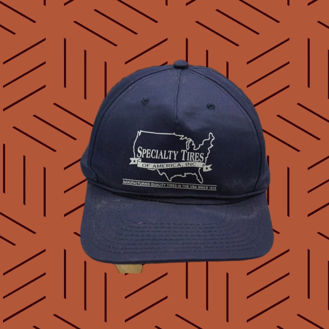 Logo 7 VINTAGE Specialty Tires Trucker Hat Adjustable Navy Blue USA Logo Unbranded Unisex Adults XS? Size ONE SIZE - 1 Thumbnail