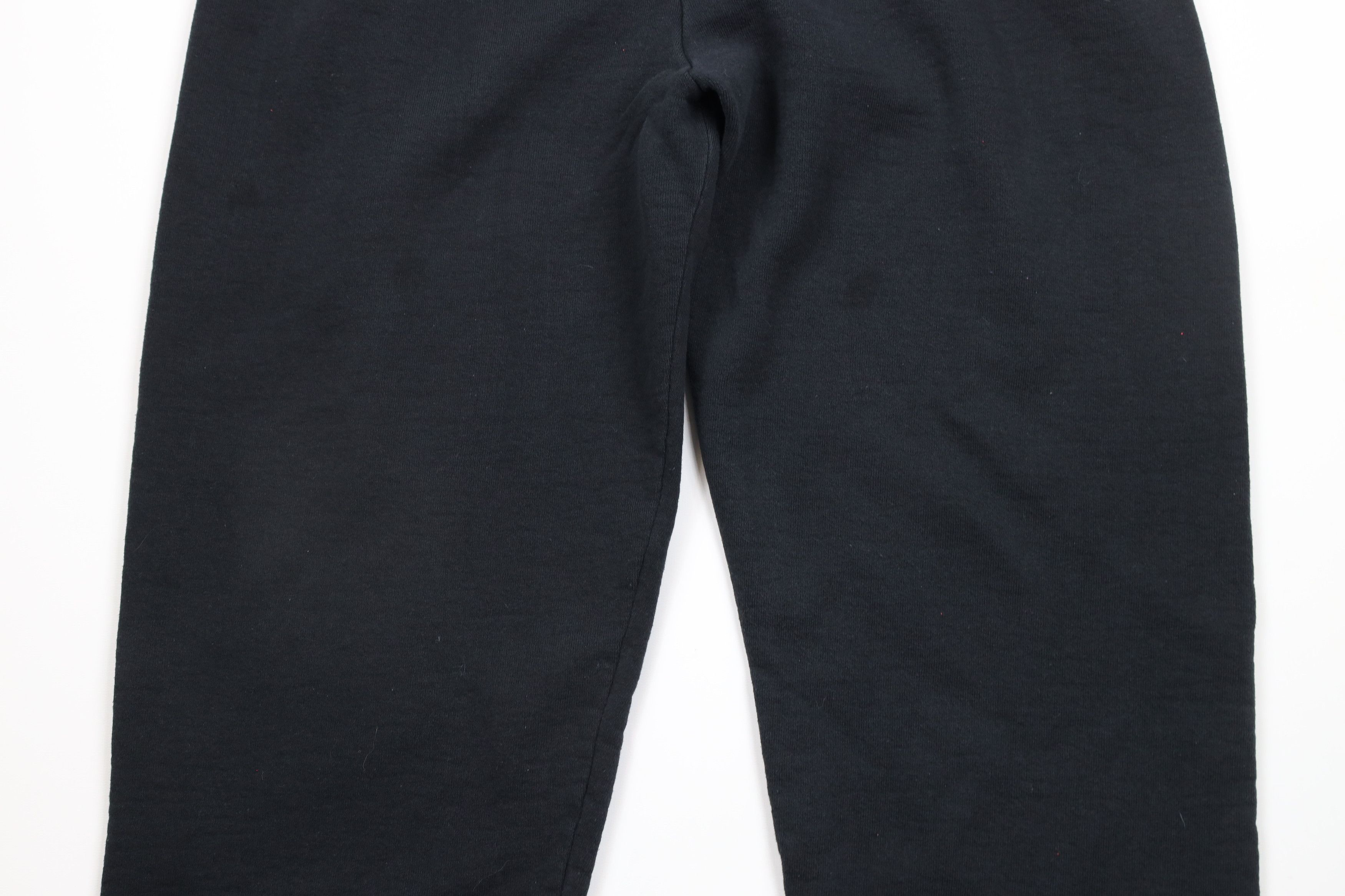 Vintage Vintage 90s Streetwear Heavyweight Sweatpants Joggers Black Size US 38 / EU 54 - 3 Thumbnail