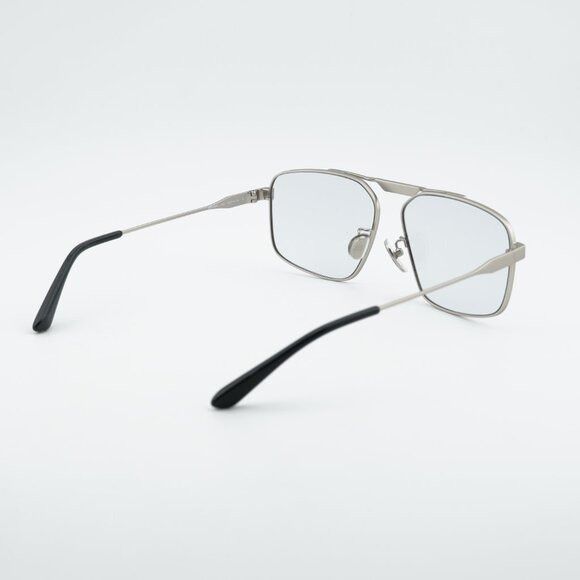 Balenciaga Balenciaga BB0418SK 004 Sunglasses Silver Square Frame, Grey Size ONE SIZE - 9 Thumbnail