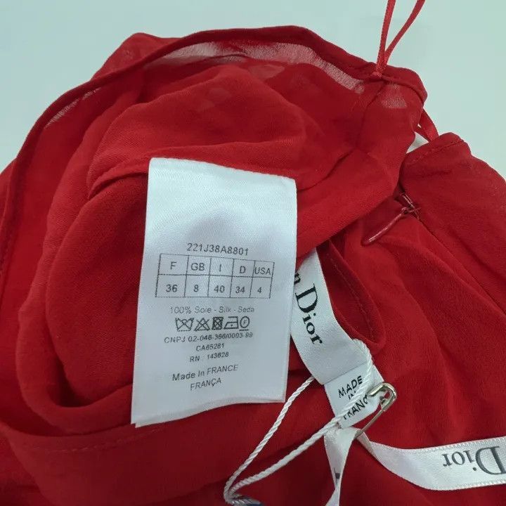 Dior Dior Stylish Solid Color Short Skirt 0079-2507 Size 35" - 4 Thumbnail