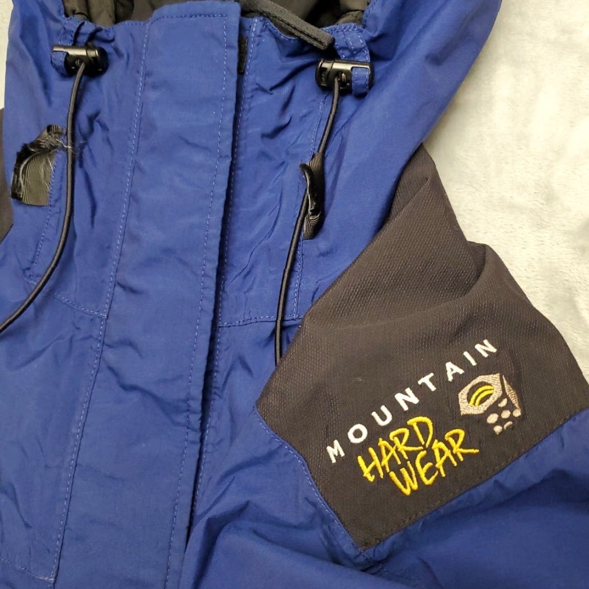 Mountain Hardwear VINTAGE Mountain Hardwear Jacket Women 8 Blue Hooded Conduit Waterproof Ski Rain Outdoor Size M / US 6-8 / IT 42-44 - 6 Thumbnail