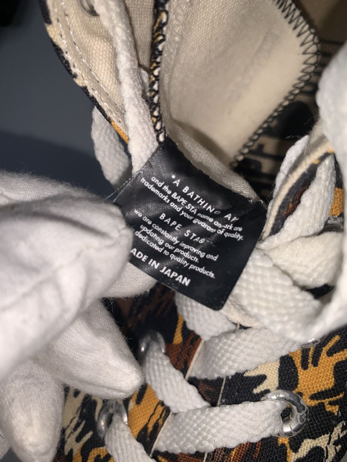 Bape A Bathing Ape / Ape Sta Hi top Sneakers Size US 7.5 / EU 40-41 - 12 Thumbnail