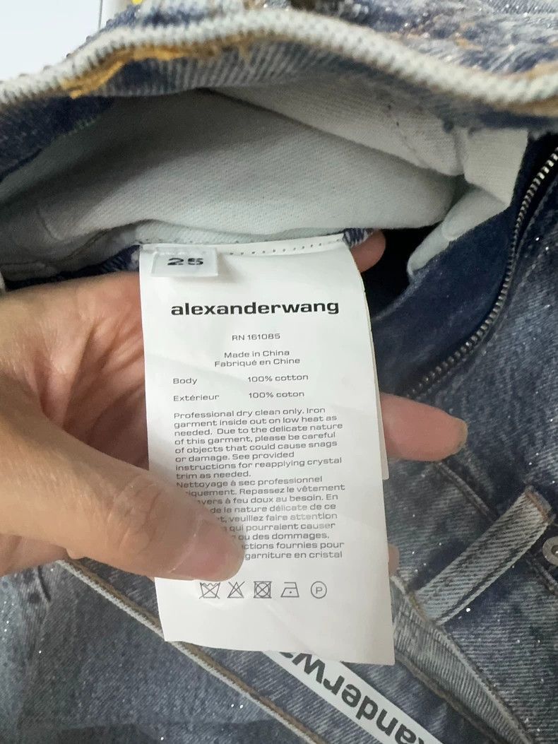Alexander Wang Alexander Wang Crystal Studded Denim Jeans- Size 26" / US 2 / IT 38 - 3 Thumbnail
