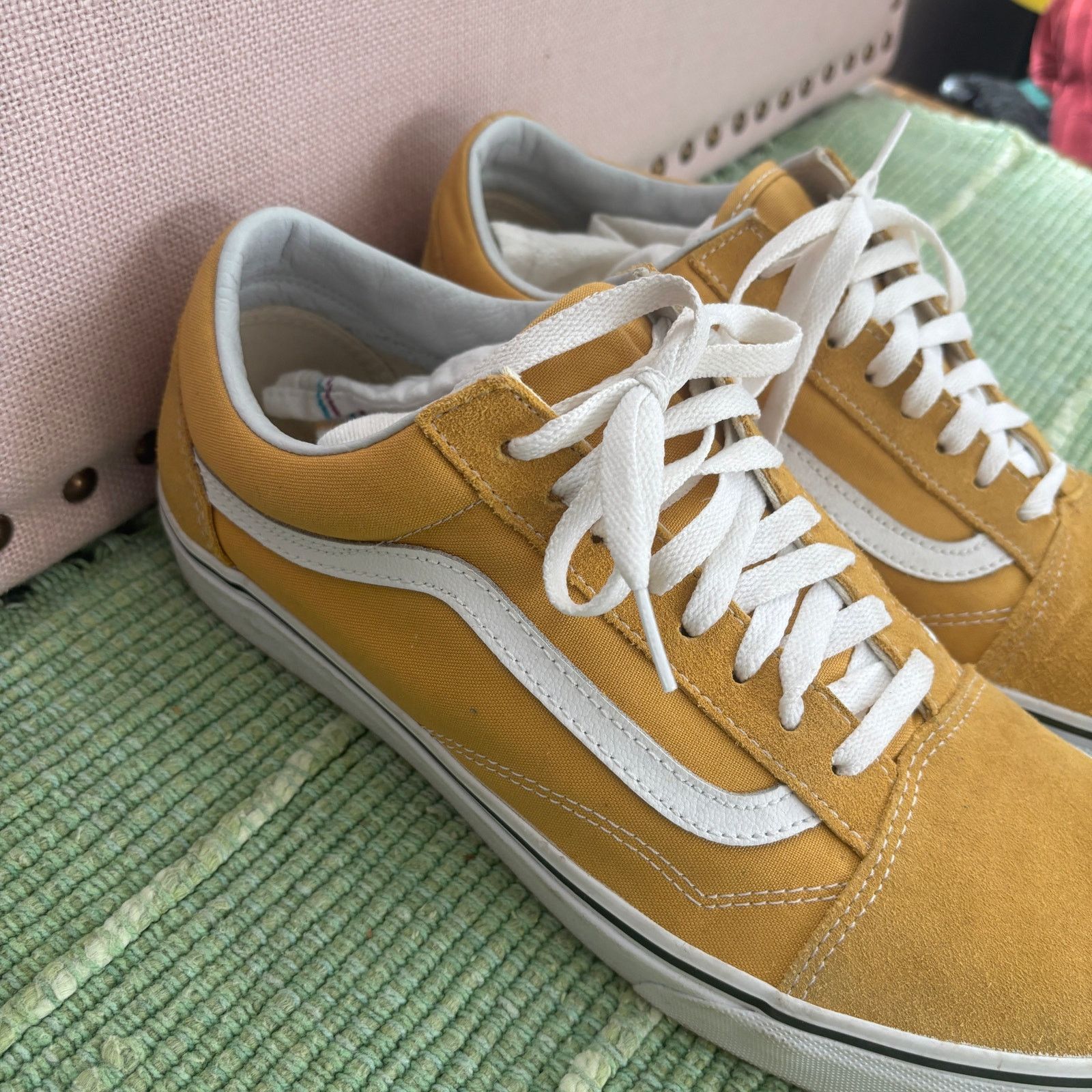 Vans Vans Yellow Low Top Suede Skate Shoes Mens Size 11.5 Size US 11.5 / EU 44-45 - 3 Thumbnail